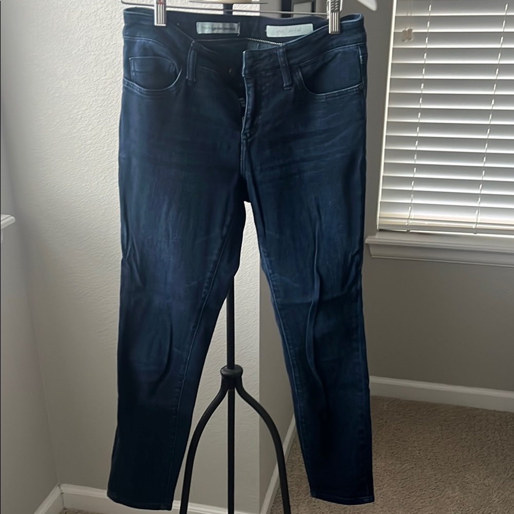 Pilcro and the Letterpress Dark Blue Skinny Jeans